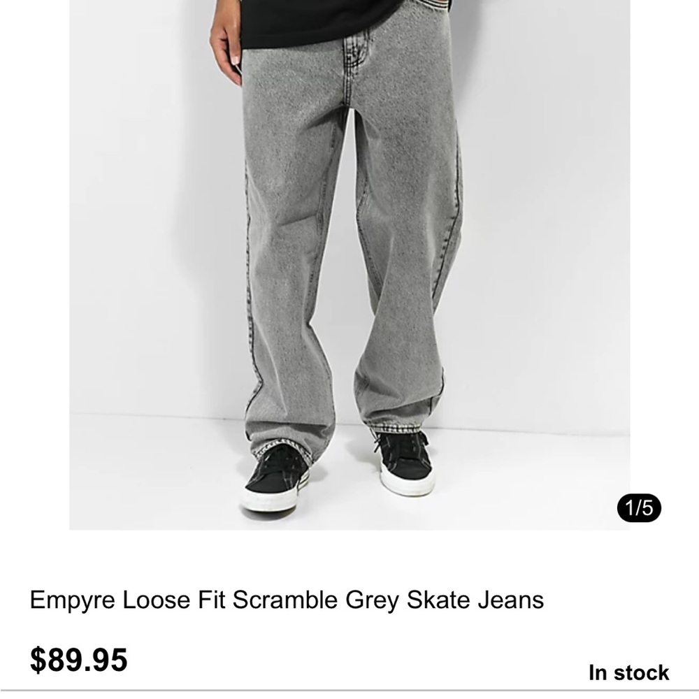 Empyre Grey Skate Jeans